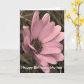 Carte feminine, Joyeux anniversaire, mère (Fleur jaune)
