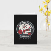 Carte Feminist Wer Anything You Can Do, I Can Do Bleedin (Fleur jaune)