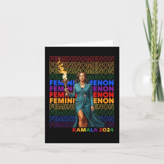 Carte Feminomenon Funny Kamala Harris (Devant)