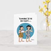 Carte Femme 31e anniversaire (Fleur jaune)