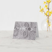 Carte Femme à ailes (Fleur jaune)