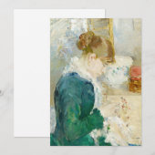 Carte Femme à coudre | Berthe Morisot (Devant / Derrière)