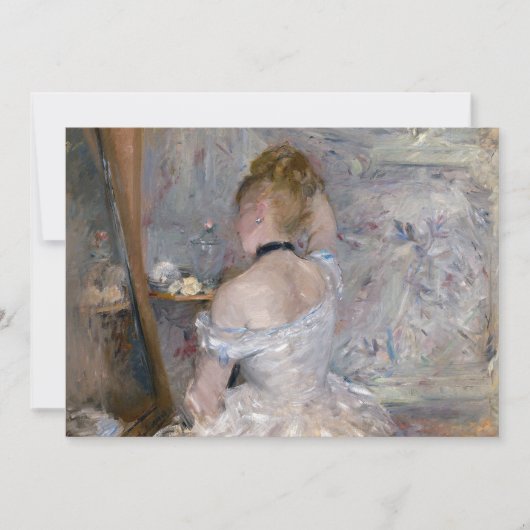 Carte Femme à la Toilette | Berthe Morisot (Devant)