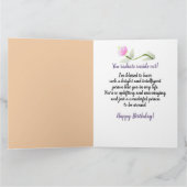 Carte Femme Afro-Américaine Élégante Anniversaire (Intérieur)