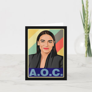 Carte Femme Aoc Alexandria Ocasio-cortez First Femme P