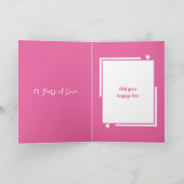 Carte Femme argent 25e anniversaire rose (Intérieur)