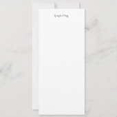 Carte Femme Art nouveau en fleurs sous une lune de crois (Dos)