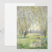Carte Femme assise sous les saules | CLAUDE MONET (Devant / Derrière)
