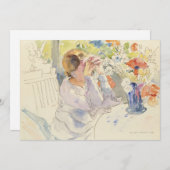 Carte Femme au bouquet de fleurs | Philipp Franck (Devant / Derrière)