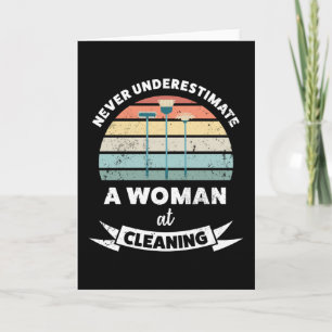 Carte Femme au cadeau de femme de ménage