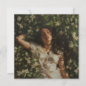 CARTE FEMME AUX FLEURS (Devant)