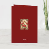 Carte Femme aux Roses Illustration Romantique (Dos)