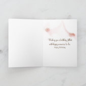 Carte Femme Avec Casquette De Plage Anniversaire (Intérieur)