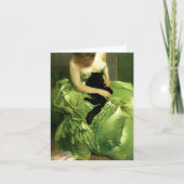 Carte Femme avec chat noir (Devant)