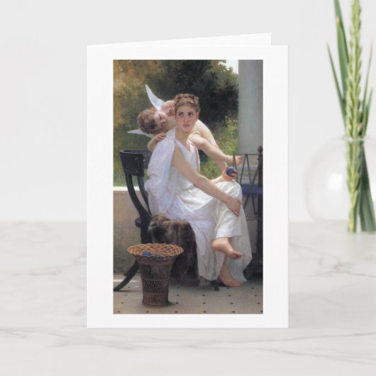 Carte Femme avec Cupidon, Bouguereau (Devant)