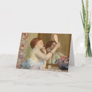 Carte Femme avec miroir Frederick Carl Frieseke