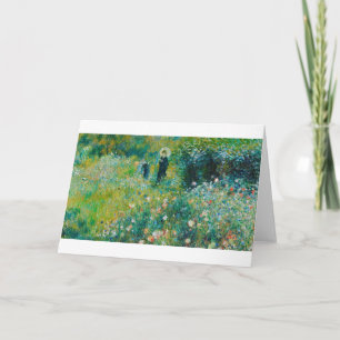 Carte Femme avec Parasol, Jardin, Renoir