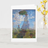 Carte Femme avec Parasol, Monet (Fleur jaune)