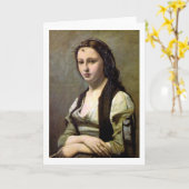 Carte Femme avec perle, Camille Corot, 1868-1870 (Fleur jaune)