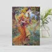 Carte Femme avec récolte estivale (Debout devant)