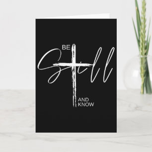 Carte Femme Be Still And Know Inspirational Chrétien E