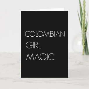 Carte Femme colombienne magique