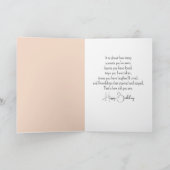 Carte Femme d'anniversaire à pied sur la plage (Intérieur)