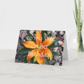 Carte femme d'anniversaire heureuse (Devant)