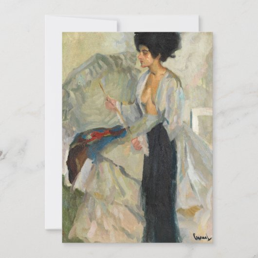 Carte Femme dans le Studio | Edward Cucuel (Devant)