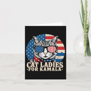 Carte Femme De Chat Sans Enfant Pour Kamala Harris Votan