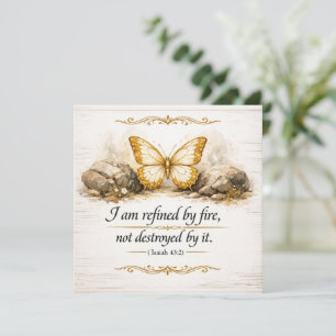Carte Femme de foi et de feu, je suis affinée par le feu