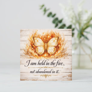 Carte Femme de foi et de feu, je suis tenue dans le feu,