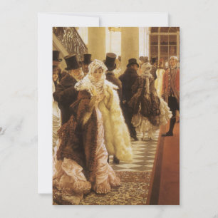 Carte Femme de mode par Tissot, Art Victorien Vintage