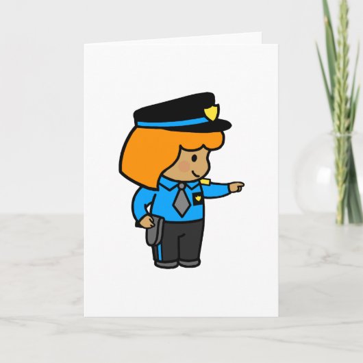 Carte Femme de police (Devant)