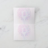 Carte Femme de Yoga rose en pastel (Intérieur)