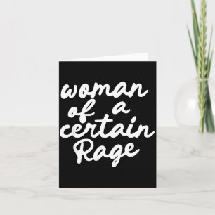 Carte Femme d'une certaine colère