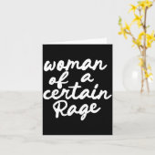 Carte Femme d'une certaine colère  (Fleur jaune)