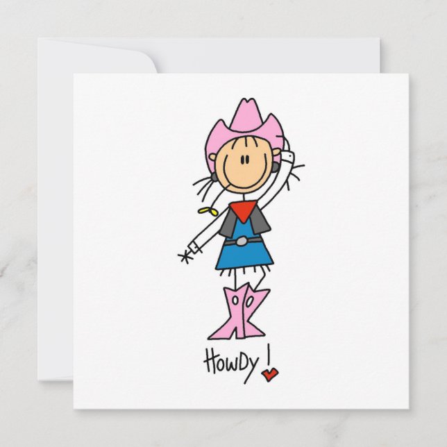 Carte Femme en T-shirts et cadeaux roses (Devant)