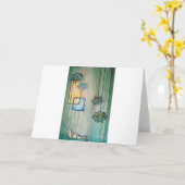 Carte Femme enceinte avec des fleurs de Lotus (Fleur jaune)