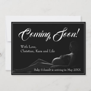 Carte Femme enceinte - Bientôt, Annonce de bébé