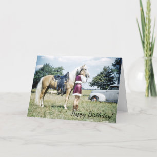 Carte Femme et Cheval, Cinquante Années Rétro