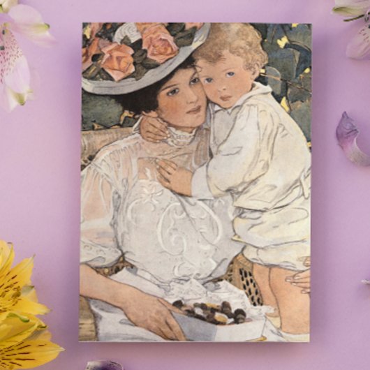 Carte Femme et enfant