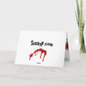 Carte 'Femme Fatale' Birthday Card (Dos)