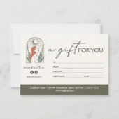 Carte Femme Feuille Moon Arch cadeau pour vous (Devant)