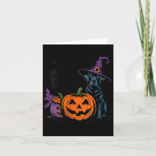 Carte Femme Halloween Épouvantable Labrador Retriever No