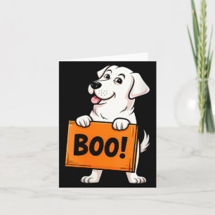 Carte Femme Happy Boo Retriever Chien Halloween