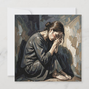 Carte Femme Impasto Art Emotionnel