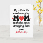 Carte Femme incroyable, derrière incroyable, Fête des mè (Fleur jaune)