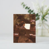 Carte Femme jouant au piano (Debout devant)