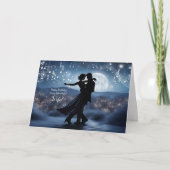 Carte Femme Joyeux Anniversaire Romantique Couple Danser (Devant)